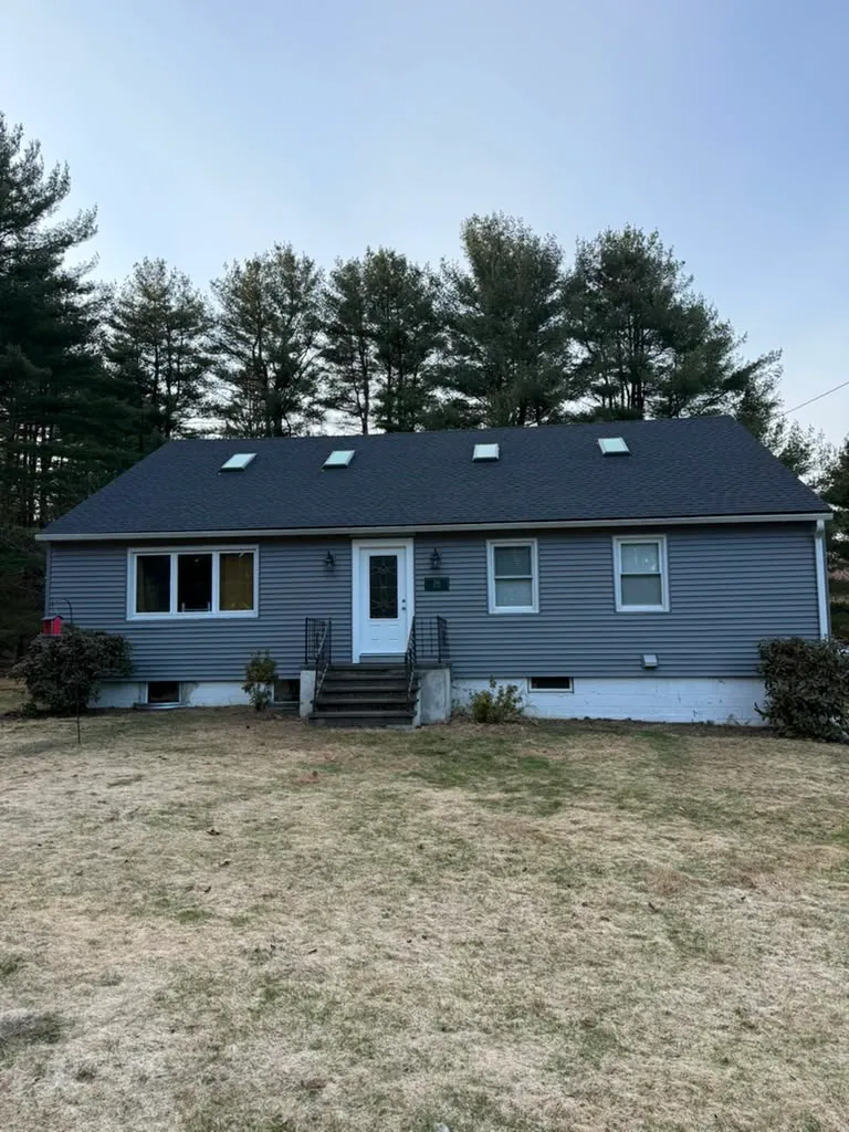 Completed roofing project by Libella Builders